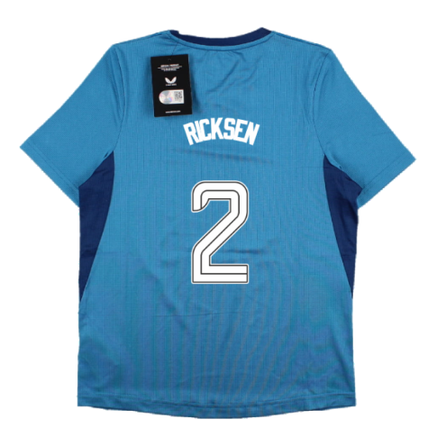 2023-2024 Rangers Players Training Tee (Deep Water) - Kids (Ricksen 2)