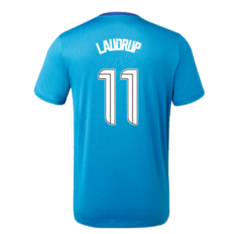 2023-2024 Rangers Players Training Tee (Deep Water) (Laudrup 11)