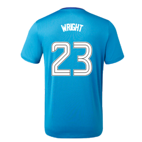 2023-2024 Rangers Players Training Tee (Deep Water) (Wright 23)