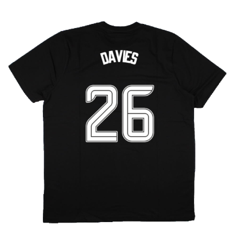 2023-2024 Rangers Players Travel Logo Tee (Black) (Davies 26)