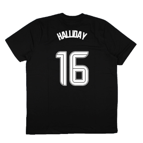 2023-2024 Rangers Players Travel Logo Tee (Black) (Halliday 16)