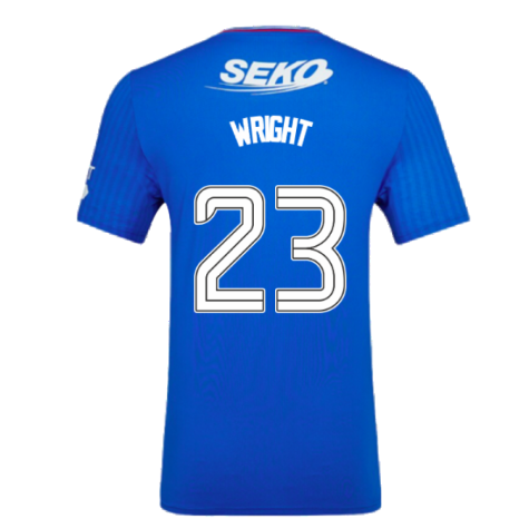 2023-2024 Rangers Pro Authentic Home Shirt (Wright 23)