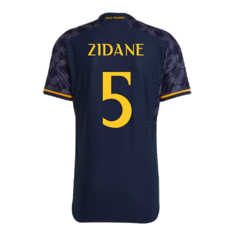 2023-2024 Real Madrid Authentic Away Shirt (Zidane 5)