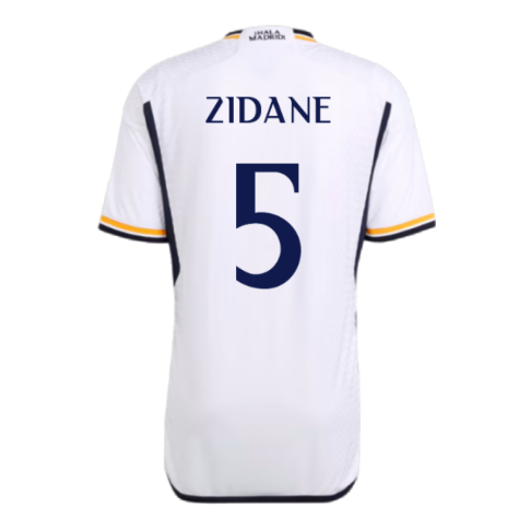 2023-2024 Real Madrid Authentic Home Shirt (Zidane 5)