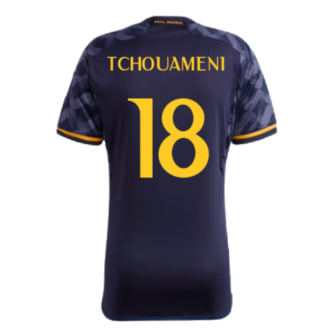 2023-2024 Real Madrid Away Shirt (Tchouameni 18)