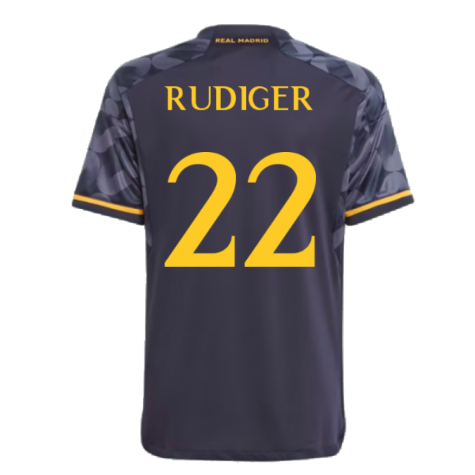 2023-2024 Real Madrid Away Youth Kit (Rudiger 22)