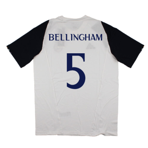 2023-2024 Real Madrid Core Tee (White) (Bellingham 5)