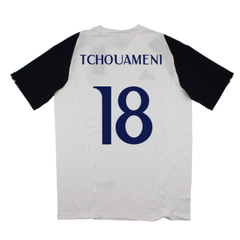 2023-2024 Real Madrid Core Tee (White) (Tchouameni 18)