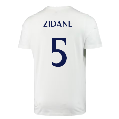 2023-2024 Real Madrid DNA Graphic Tee (White) (Zidane 5)