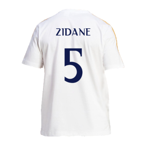 2023-2024 Real Madrid DNA Tee (White) (Zidane 5)