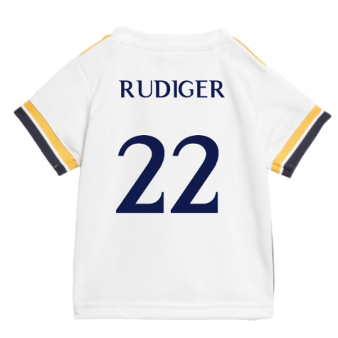 2023-2024 Real Madrid Home Baby Kit (Rudiger 22)