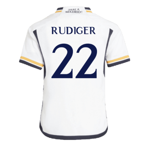 2023-2024 Real Madrid Home Mini Kit (Rudiger 22)