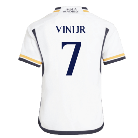 2023-2024 Real Madrid Home Mini Kit (Vini Jr 7)