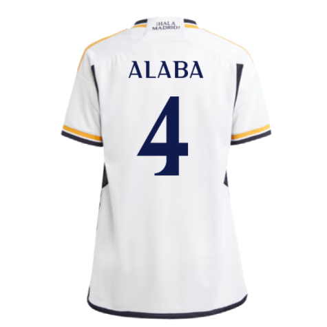 2023-2024 Real Madrid Home Shirt (Kids) (Alaba 4)