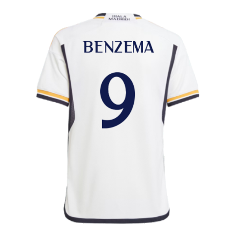 2023-2024 Real Madrid Home Youth Kit (Benzema 9)