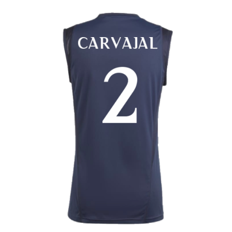 2023-2024 Real Madrid Sleeveless Jersey (Legend Ink) (Carvajal 2)