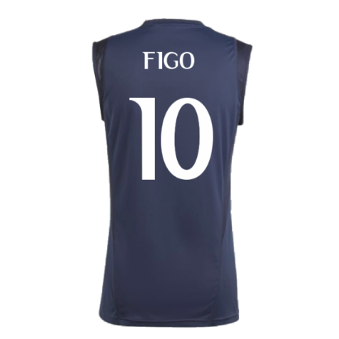 2023-2024 Real Madrid Sleeveless Jersey (Legend Ink) (Figo 10)