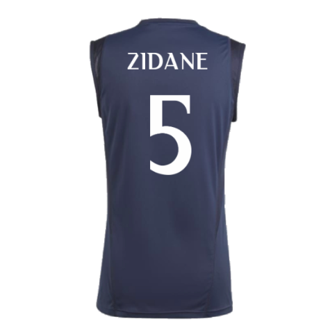 2023-2024 Real Madrid Sleeveless Jersey (Legend Ink) (Zidane 5)