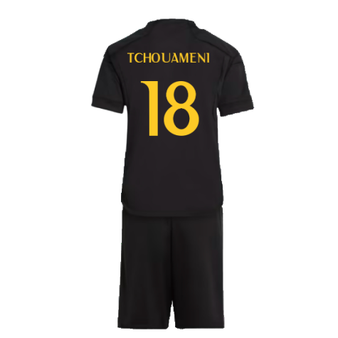 2023-2024 Real Madrid Third Mini Kit (Tchouameni 18)