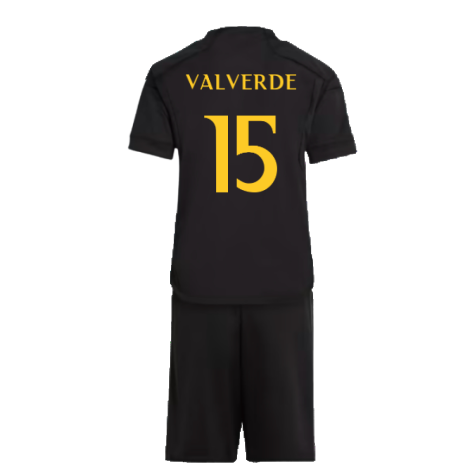 2023-2024 Real Madrid Third Mini Kit (Valverde 15)