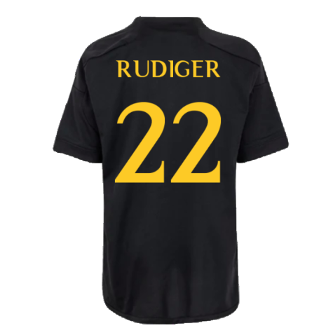 2023-2024 Real Madrid Third Youth Kit (Rudiger 22)