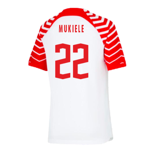 2023-2024 Red Bull Leipzig Home Shirt (Kids) (Mukiele 22)