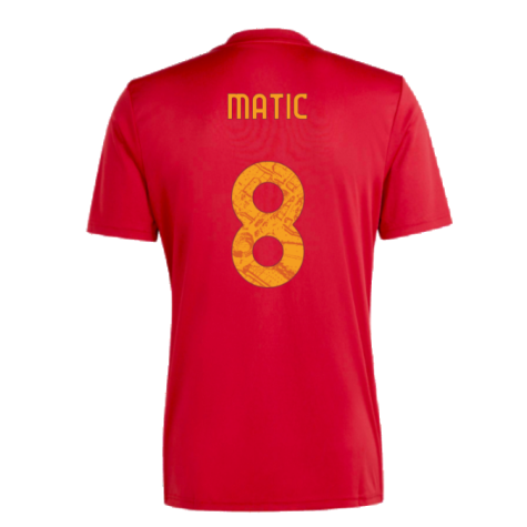 2023-2024 Roma Icon Pre-Match Shirt (Red) (MATIC 8)