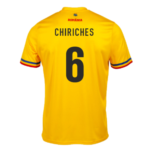 2023-2024 Romania Supporters Official T-Shirt (Yellow) (CHIRICHES 6)