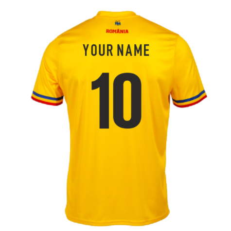 2023-2024 Romania Supporters Official T-Shirt (Yellow) (Your Name)