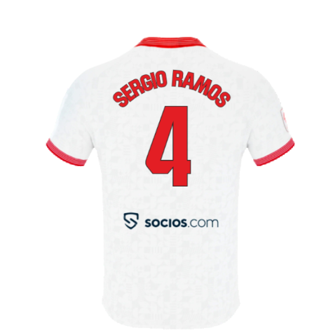 2023-2024 Sevilla Home Shirt (Womens) (Sergio Ramos 4)