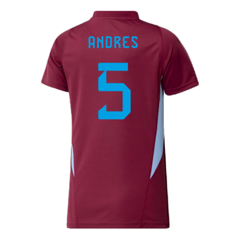 2023-2024 Spain Training Jersey - Womens (Red) (Andres 5)
