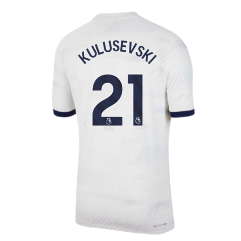 2023-2024 Tottenham Authentic Home Shirt (Kulusevski 21)