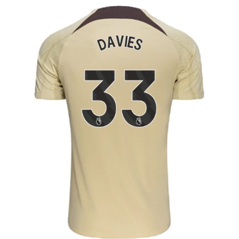 2023-2024 Tottenham Dri-Fit Strike Training Shirt (Team Gold) (Davies 33)