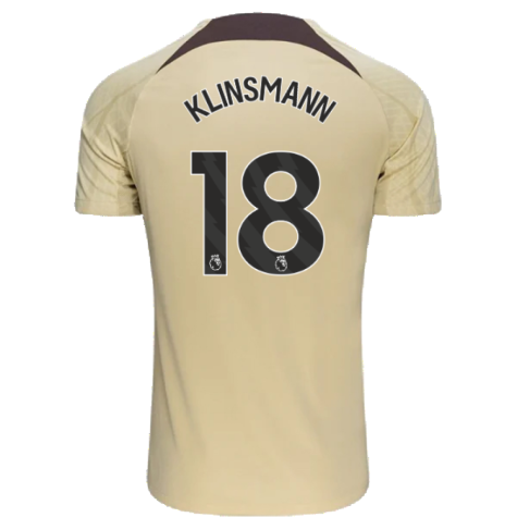 2023-2024 Tottenham Dri-Fit Strike Training Shirt (Team Gold) (Klinsmann 18)