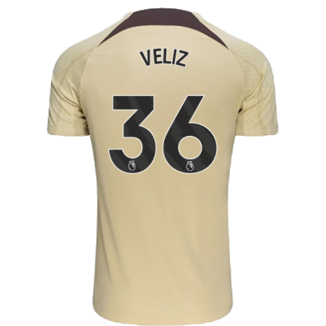 2023-2024 Tottenham Dri-Fit Strike Training Shirt (Team Gold) (Veliz 36)