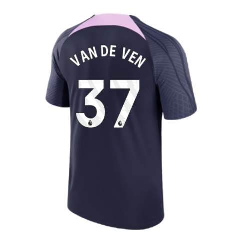 2023-2024 Tottenham Strike Dri-Fit Training Shirt (Marine) (Van De Ven 37)