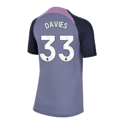 2023-2024 Tottenham Strike Dri-Fit Training Shirt (Violet) (Davies 33)