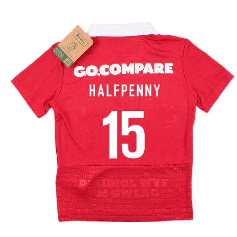 2023-2024 Wales Rugby Home Toddlers Shirt (Halfpenny 15)