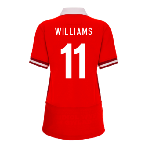 2023-2024 Wales Rugby WRU Home Cotton Shirt (Ladies) (Williams 11)