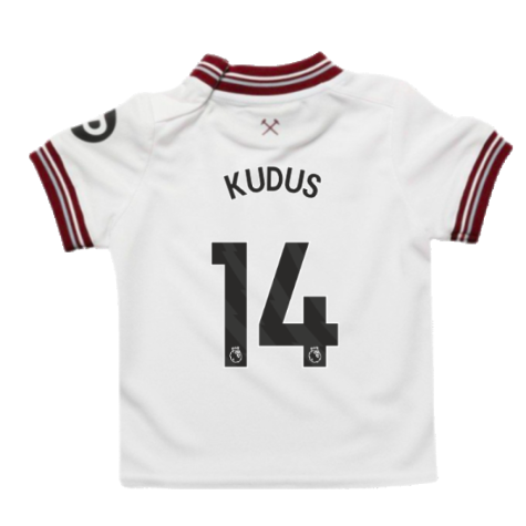 2023-2024 West Ham Away Baby Kit (Kudus 14)