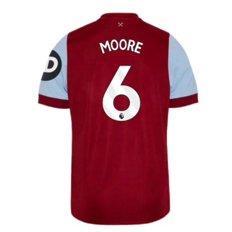 2023-2024 West Ham Home Shirt (Kids) (MOORE 6)