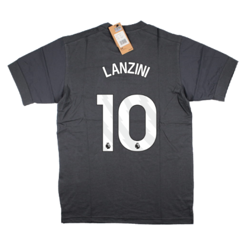 2023-2024 West Ham Leisure Tee (Carbon) (LANZINI 10)