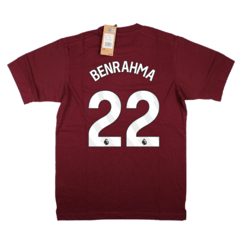 2023-2024 West Ham Leisure Tee (Tawny Port) (BENRAHMA 22)