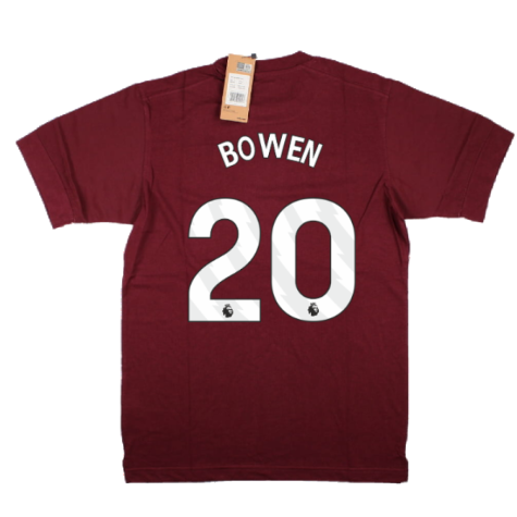 2023-2024 West Ham Leisure Tee (Tawny Port) (BOWEN 20)