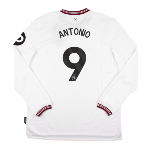 2023-2024 West Ham Long Sleeve Away Shirt (ANTONIO 9)