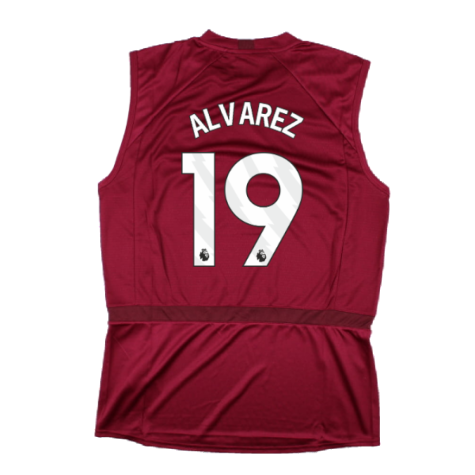 2023-2024 West Ham Sleeveless Tee (Claret) (ALVAREZ 19)