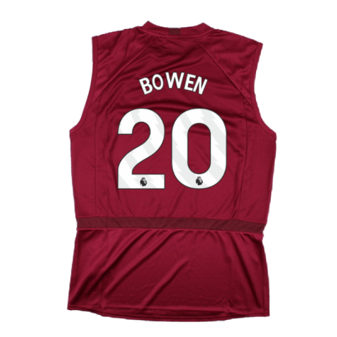 2023-2024 West Ham Sleeveless Tee (Claret) (BOWEN 20)