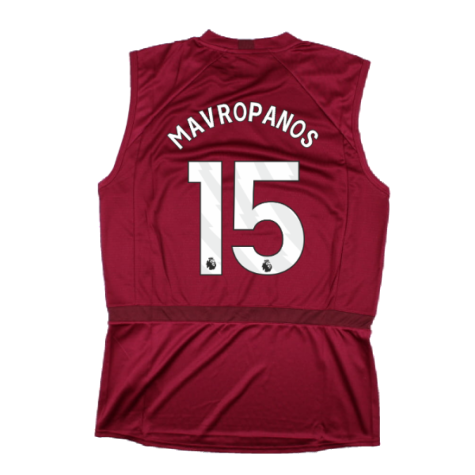 2023-2024 West Ham Sleeveless Tee (Claret) (Mavropanos 15)