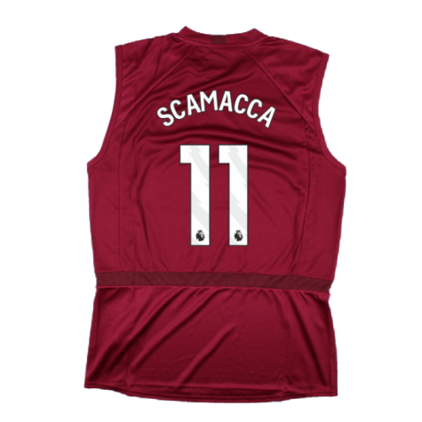 2023-2024 West Ham Sleeveless Tee (Claret) (SCAMACCA 11)