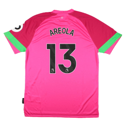 2023-2024 West Ham Third Goalkeeper Shirt (Pink) (Areola 13)